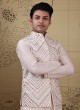 Thread Work Nehru Jacket Suit