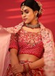 Bridal Wear Lehenga Choli In Rani Pink