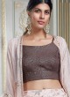 Jacket Style Lehenga In Misty Rose Color