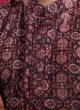 Printed Kurta Pajama In Brown Color