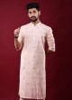 Plastic Mirror Work Silk Kurta Pajama