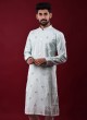 Wedding Wear Plastic Mirror Work Kurta Pajama