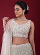 Sequins Designer Lehenga Choli In Pista Green