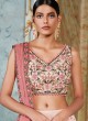 Wedding Wear Lehenga Choli In Light Peach