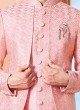 Jacket Style Groom Wear Silk Sherwani