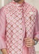 Gota Patti Work Pink Nehru Jacket Suit