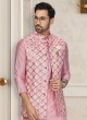 Gota Patti Work Pink Nehru Jacket Suit