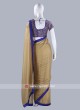 Shimmer Chiffon Saree with Border