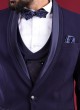 Imported Suit In Navy Blue Color