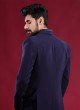 Imported Suit In Navy Blue Color