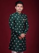 Rama Green Wedding Raw Silk Indowetern