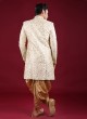 Sequins Work Indowestern In Art Silk