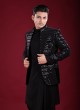 Wedding Wear Black Jacket Style Indowestern