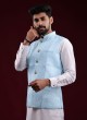 Floral Printed Nehru Jacket For Wedding