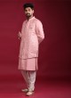 Wedding Wear Cotton Silk Nehru Jacket Suit