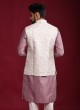 Wedding Wear Thread Work Nehru Jacket Suit