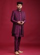 Wedding Wear Thread Work Nehru Jacket Suit