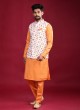 Floral Printed Nehru Jacket Suit