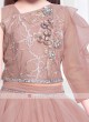 Peach Color Girl Choli Suit