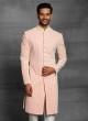 Raw Silk Lucknowi Work Sherwani