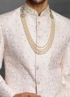 Groom Wear Cream Color Sherwani