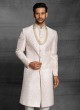 Groom Wear Cream Color Sherwani