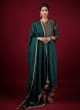 Resham Work Green Pants Style Suit