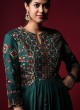 Resham Work Green Pants Style Suit