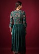 Resham Work Green Pants Style Suit