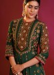 Green Palazzo Suit With Resham Work