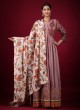 Palazzo Style Salwar Kameez In Onion Pink Color