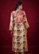 Floral Printed Salwar Kameez In Beige Color