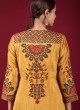 Flower Print Mustard Yellow Salwar Kameez