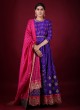 Floor length Anrakali Suit In Purple Color