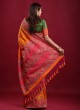 Wedding Wear Silk Saree In Orange Color