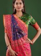 Traditional Resham Work Silk Saree