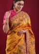 Traditional Golden Yellow Silk Saree