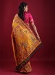 Traditional Golden Yellow Silk Saree