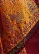 Traditional Golden Yellow Silk Saree