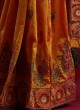 Traditional Golden Yellow Silk Saree