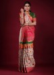 Designer Silk Saree In Off White Color