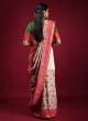 Designer Silk Saree In Off White Color