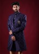 Sequins Work Jacket Style Indowestern