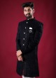 Wedding Wear Indowestern In Black color