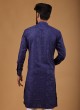 Simple Cotton Silk Kurta In Blue Color