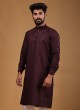 Festive Wear Kurta In Wine Color