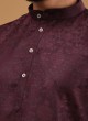 Festive Wear Kurta In Wine Color