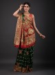 Gajji Silk Bridel Wear Saree In Green Color