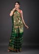 Green Color Wedding Wear Saree In Gajji Silk