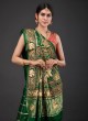 Green Color Wedding Wear Saree In Gajji Silk